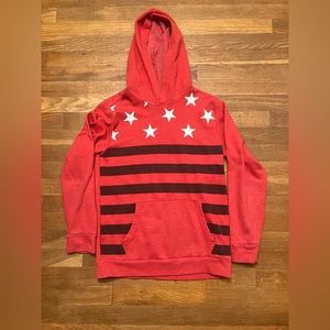 Red and black Old Navy hoodie size extra small